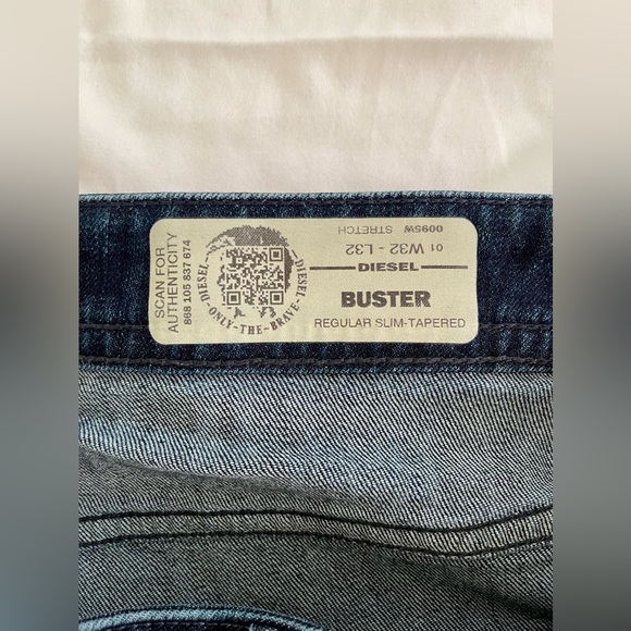 Diesel Buster 009MB Tapered Stretch Jeans W32 L32 - Picture 4 of 5